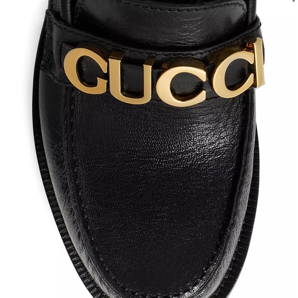Gucci Cara Classic Logo Moccasin Loafers 36.5 - Picture 2 of 3